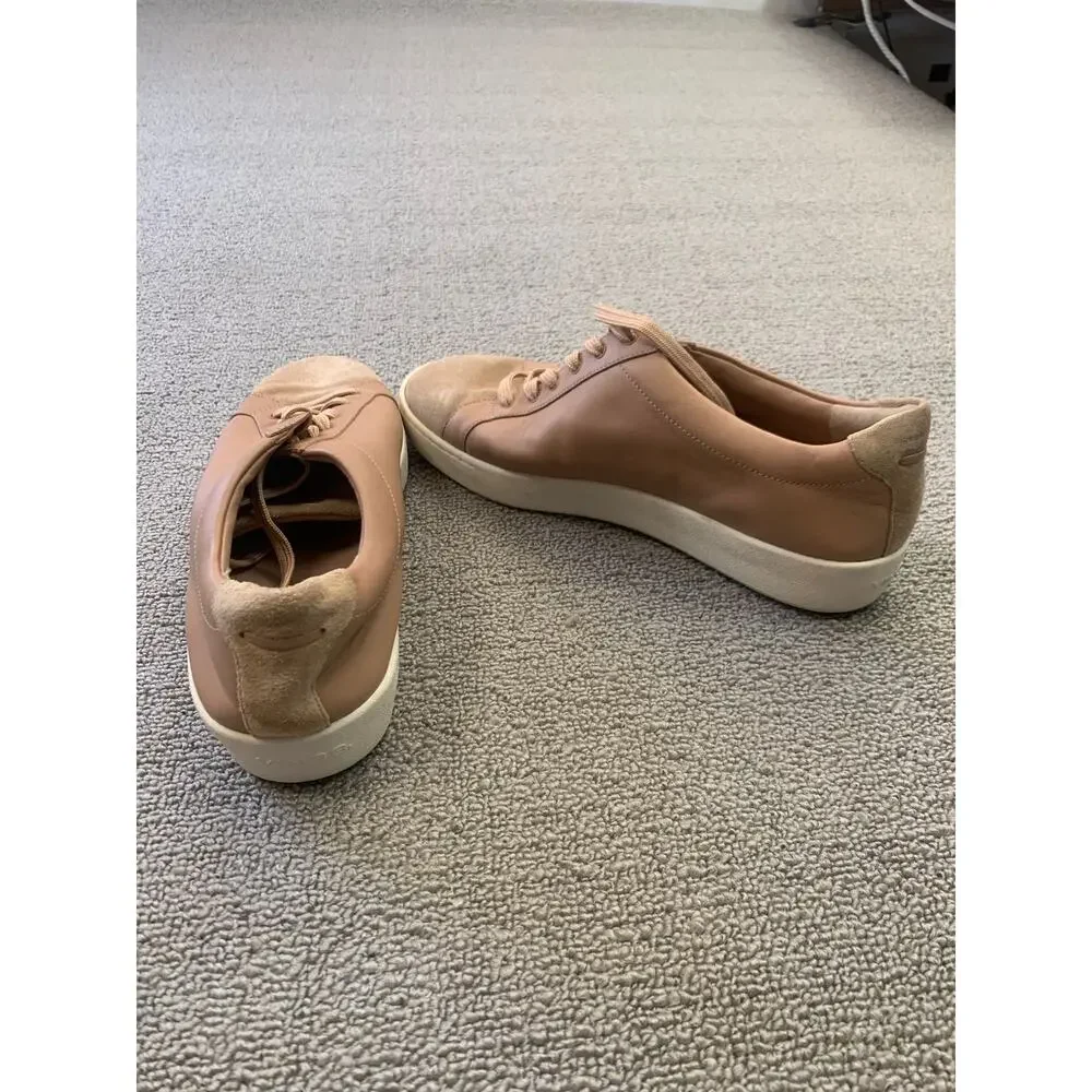VINCE Women 7 Janna Suede Leather Low Top Lace Up‎ Sneaker